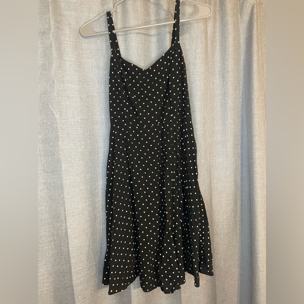 Black Polkadot Sun Dress
